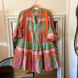 Boho embroidered dress